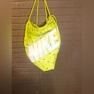 Nike Bright Yellow Drawstring Backpack